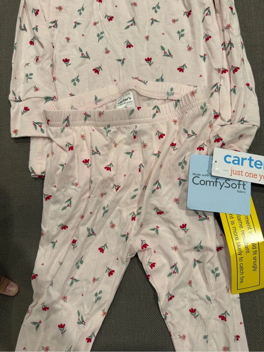 Carter's Pink Floral Long-Sleeve Pajama Set